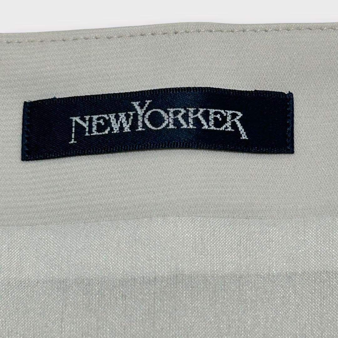 ニューヨーカー スカートスーツ 大きいサイズ 17号 3XL位 ライトグレー