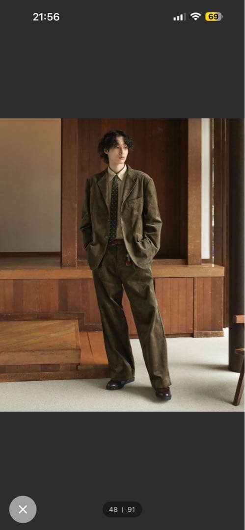 Bleme コーデュロイセットアップ