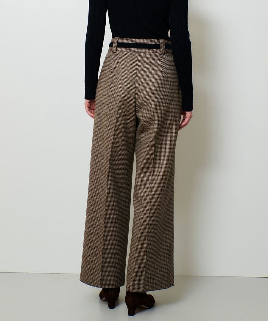 アルアバイル　CHIC TWEEDベイカーパンツ　ブラウン　ルルウィルビー