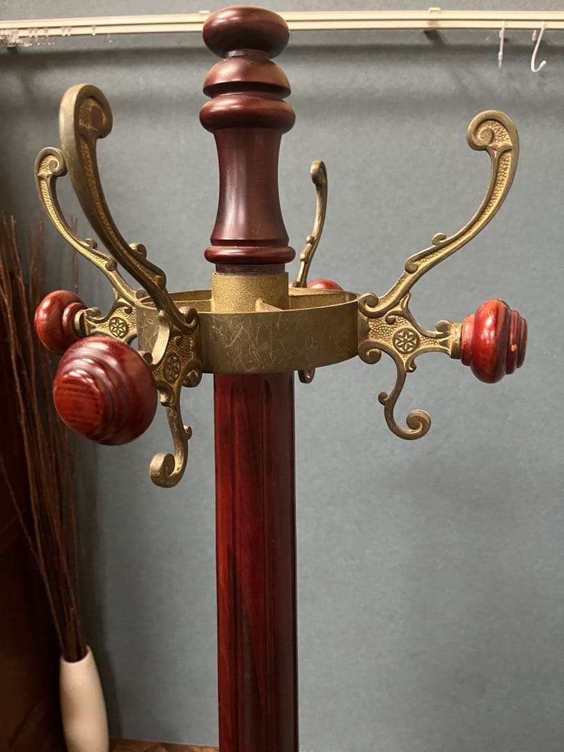 nelluo＊カリモク コロニアル ハンガーラック ポールハンガー