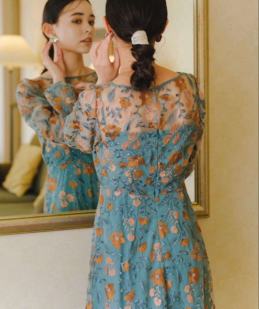 【12/31まで値引き】kastane オケージョンドレス　グリーン