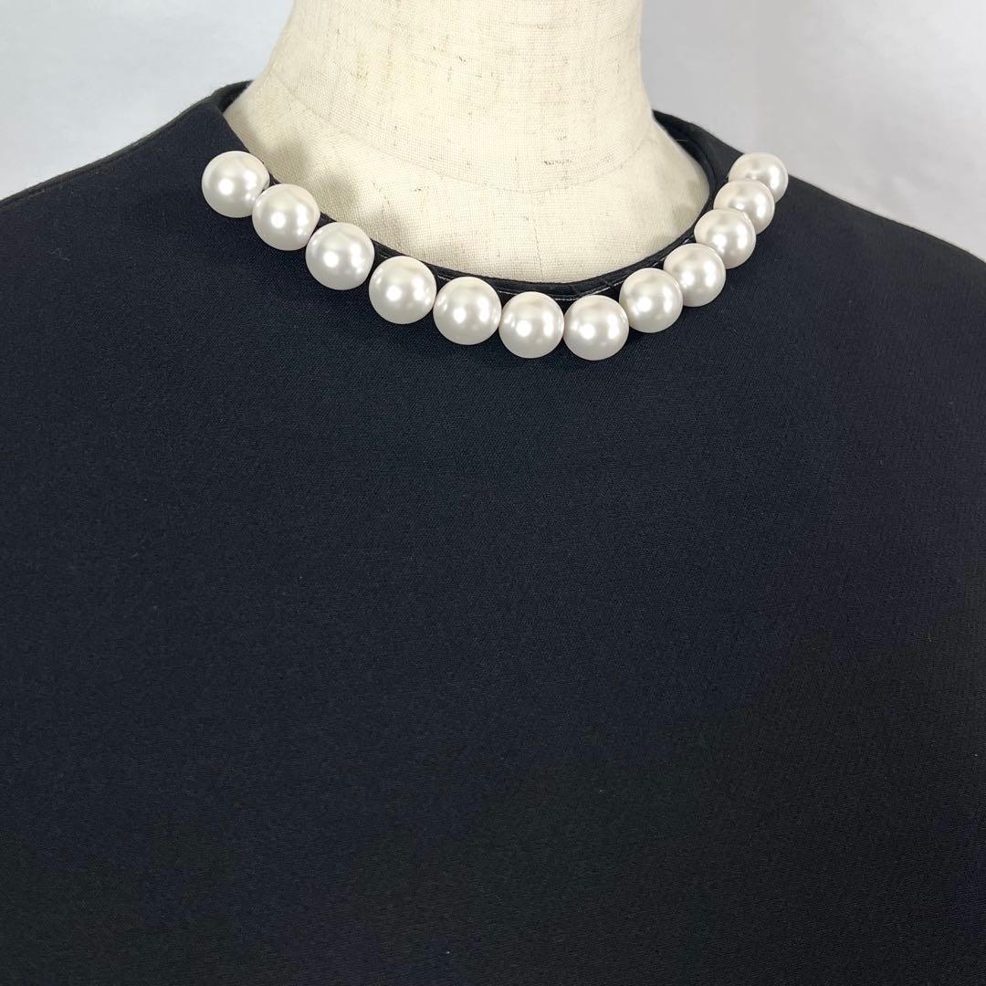 『未使用』YOKO CHAN パール フリル トップ ショートドレス チュニック