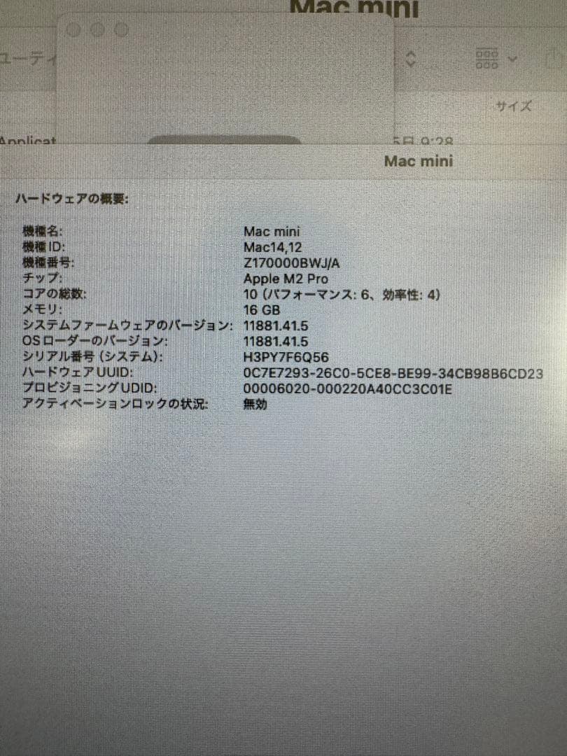 MAC MINI M2Pro 16Gb/SSD 1TB (美品)