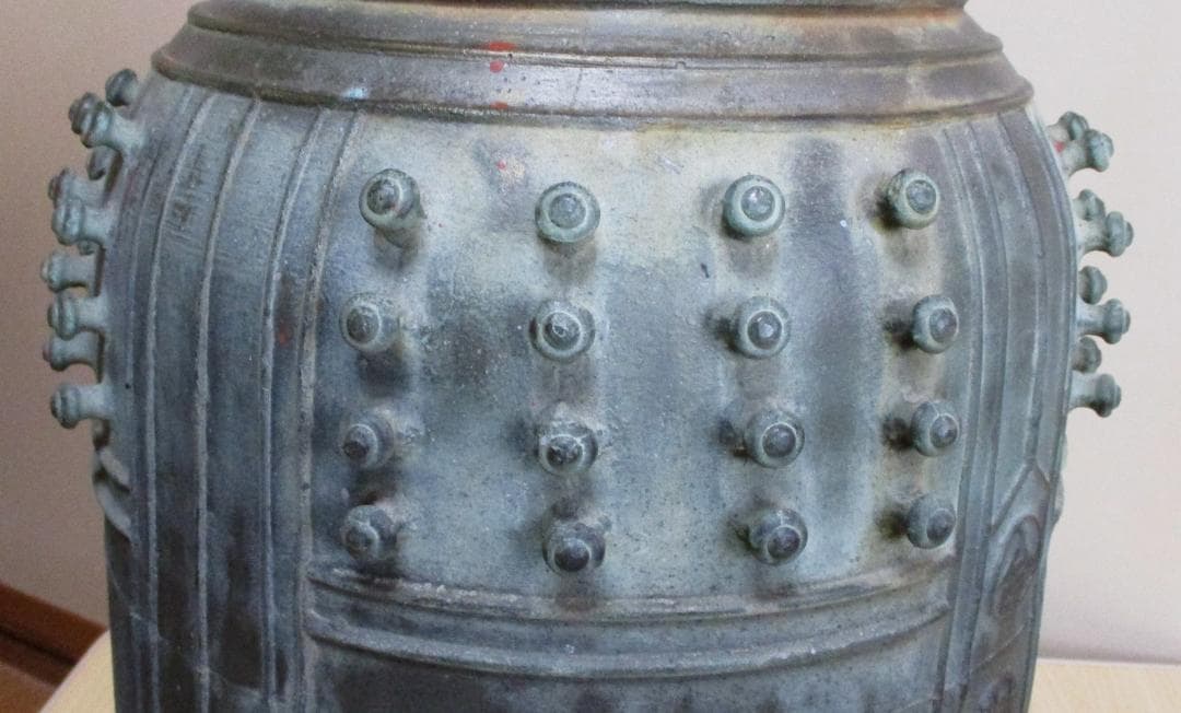 銅製半鐘　佐野天明　天明鋳物 釣鐘 龍文５８㎝　２３.３kg　訳あり