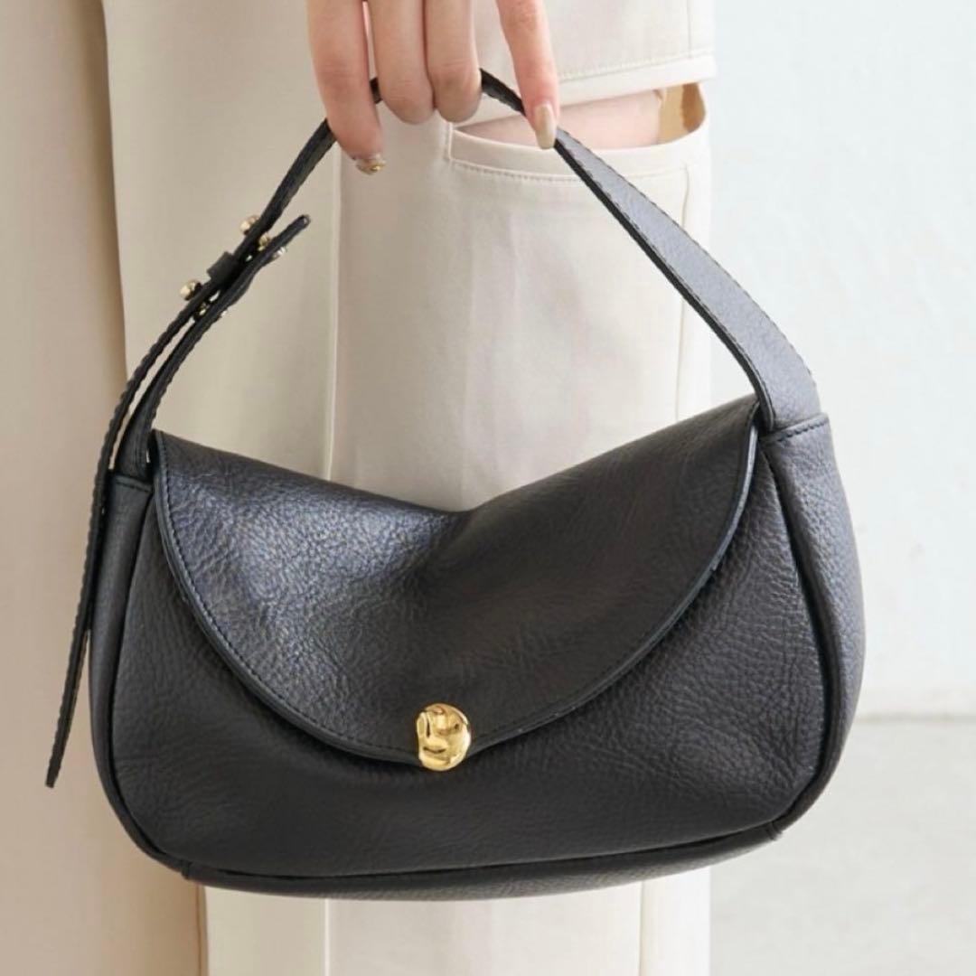 【新品未使用】russet ラシットブラック ハンドバッグ　ワンショルダー牛革