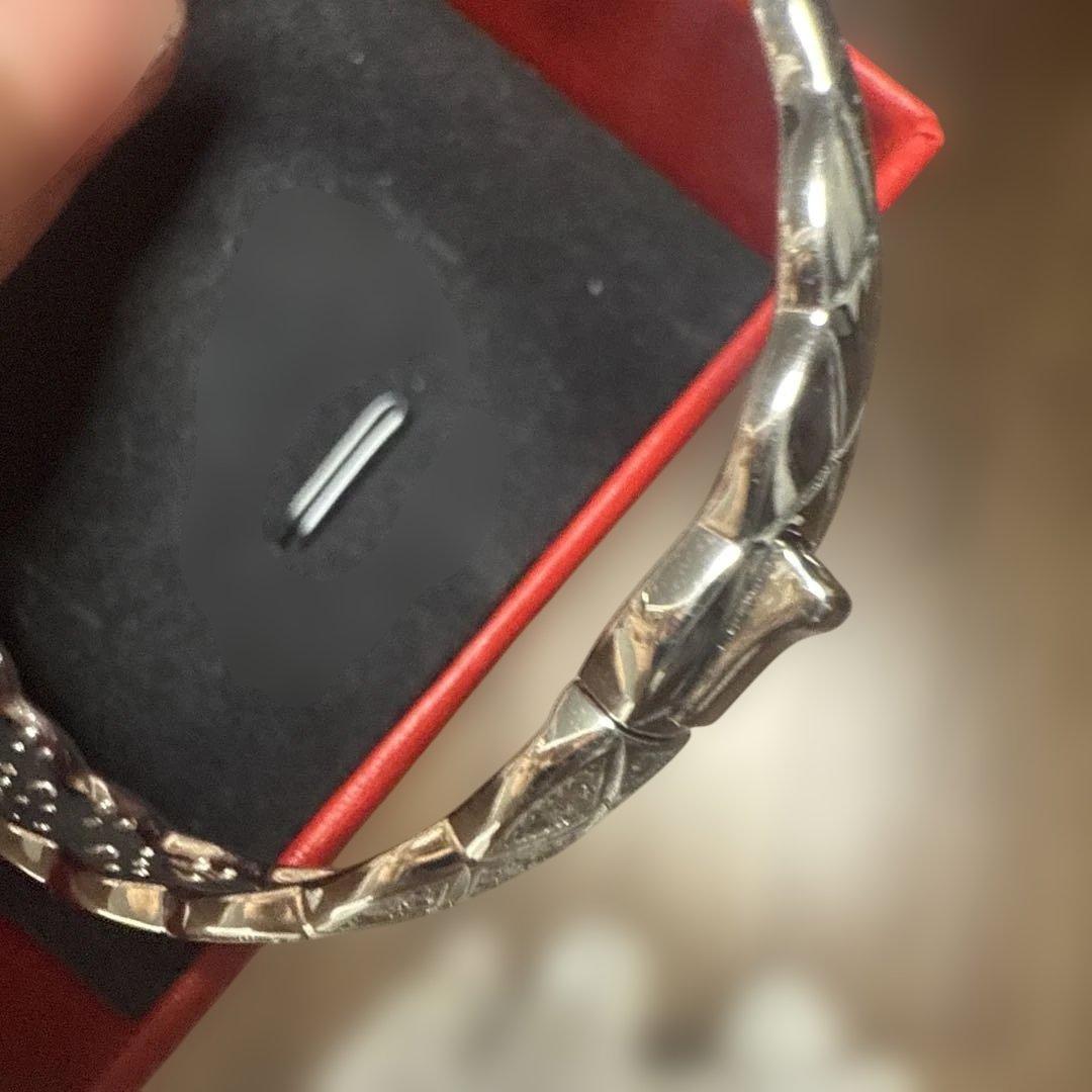 新品　菱形 バングル　シルバー　s925 ノーブランド品　2wayタイプ