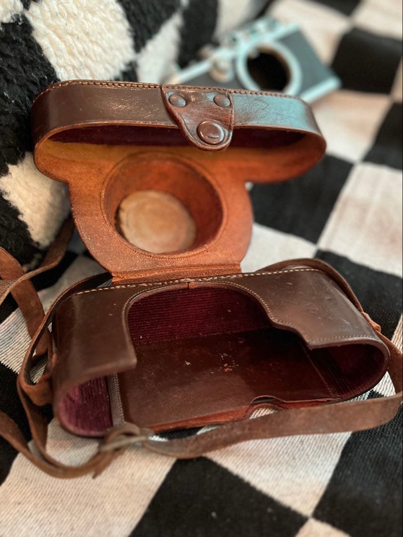 Leica Ⅲa バルナックライカ 本革ケース Fedレンズ付