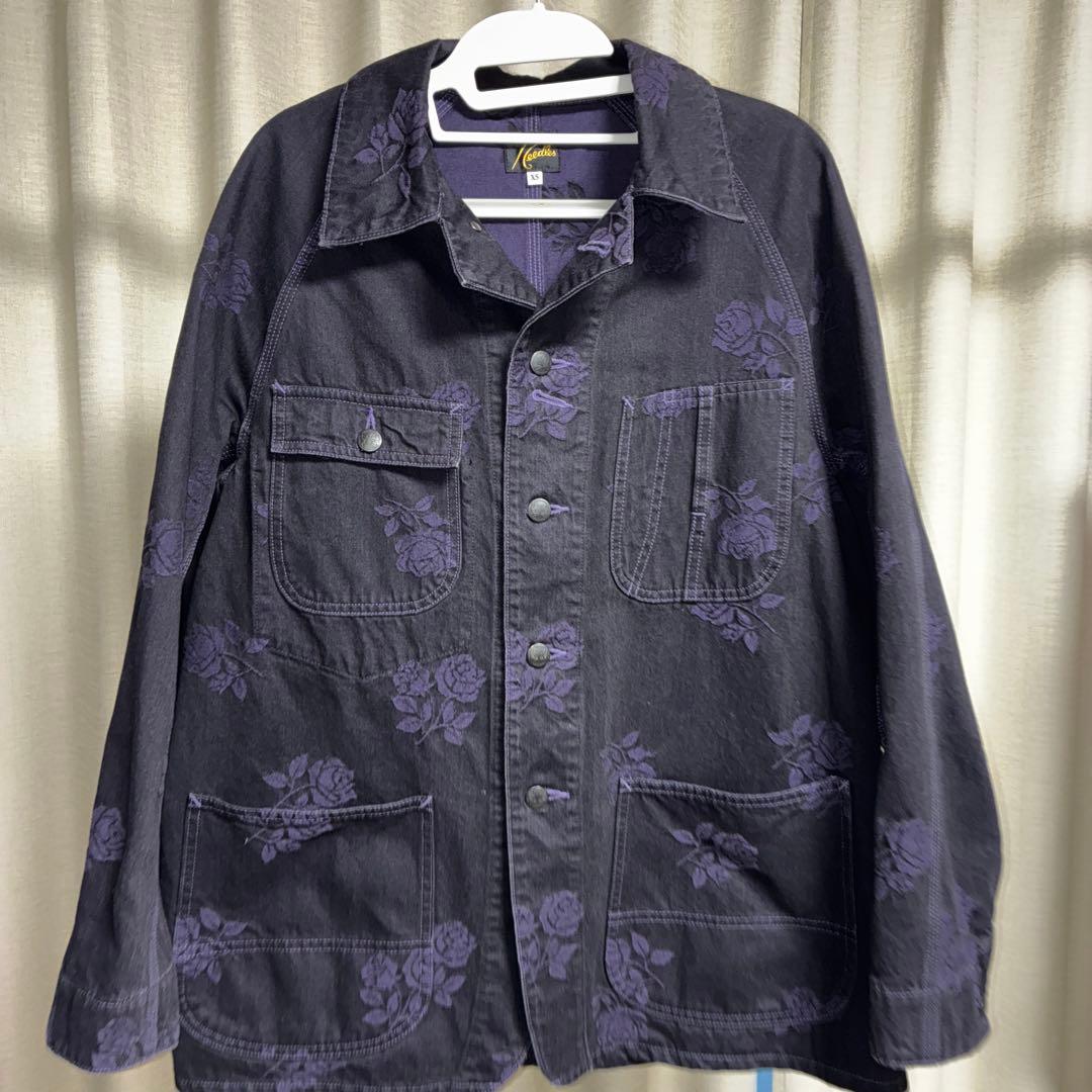 Needles カバーオール ローズ刺繍