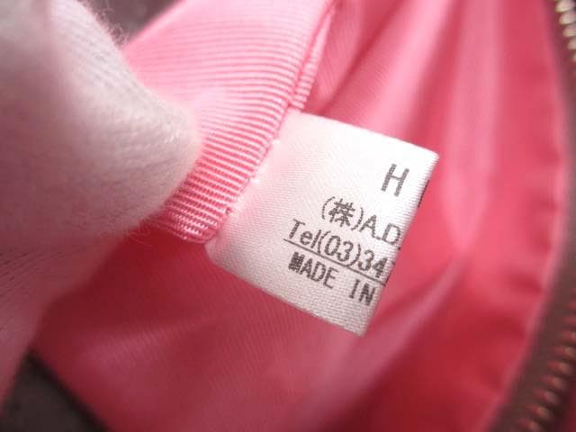 美品 ADMJ キャンバス×レザー クロスボディバッグ ショルダーバッグ