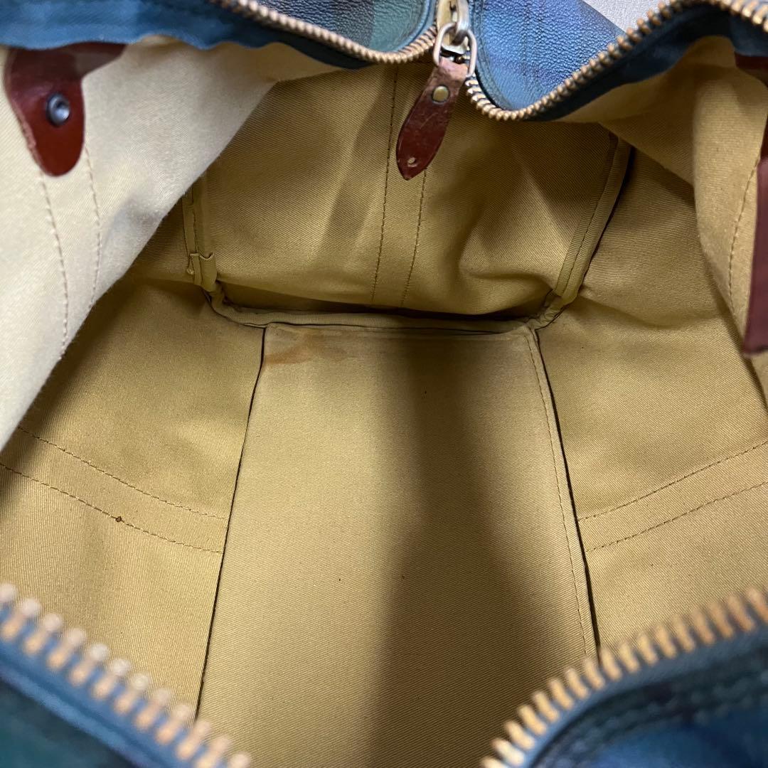 【H】希少✨ポロ ラルフローレン　ボストンバック　大容量　チェック柄