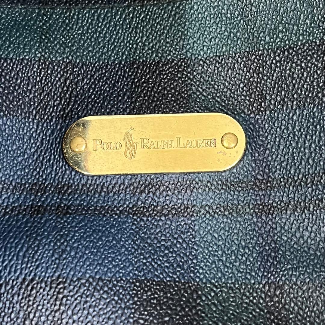 【H】希少✨ポロ ラルフローレン　ボストンバック　大容量　チェック柄