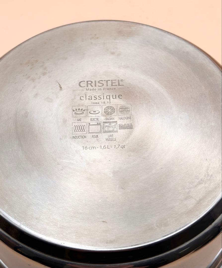 16cm CRISTEL クリステル グラフィット　深鍋