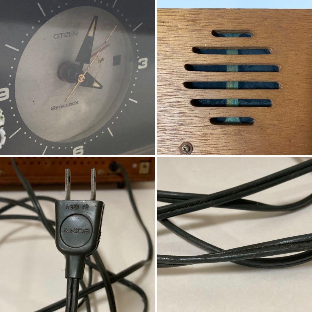 SONYクロックラジオ トランジスタ 8RC-49 西日本仕様 木製 レトロ