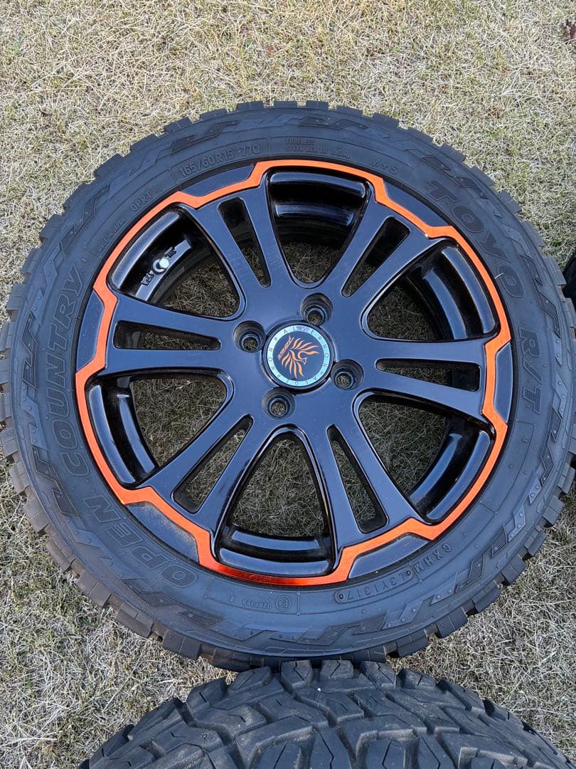 165/60R15 バリ山オープンカントリー アルジェノン フェニーチェ美品！