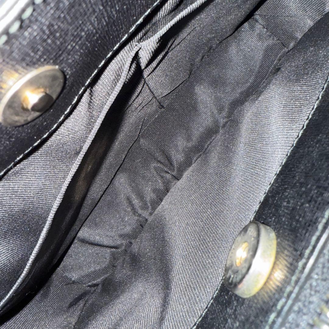 【極美品】FURLA　フルラ　ハンドバッグ　テッサ　ブラック　サフィアーノ