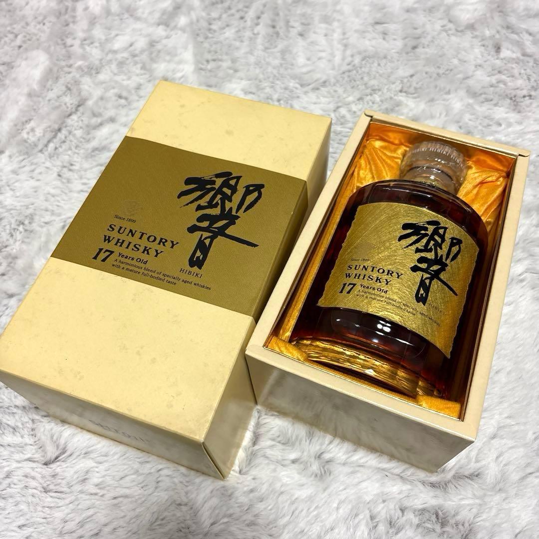 SUNTORY 響 17年 箱入りウイスキー　両面　ゴールドラベル