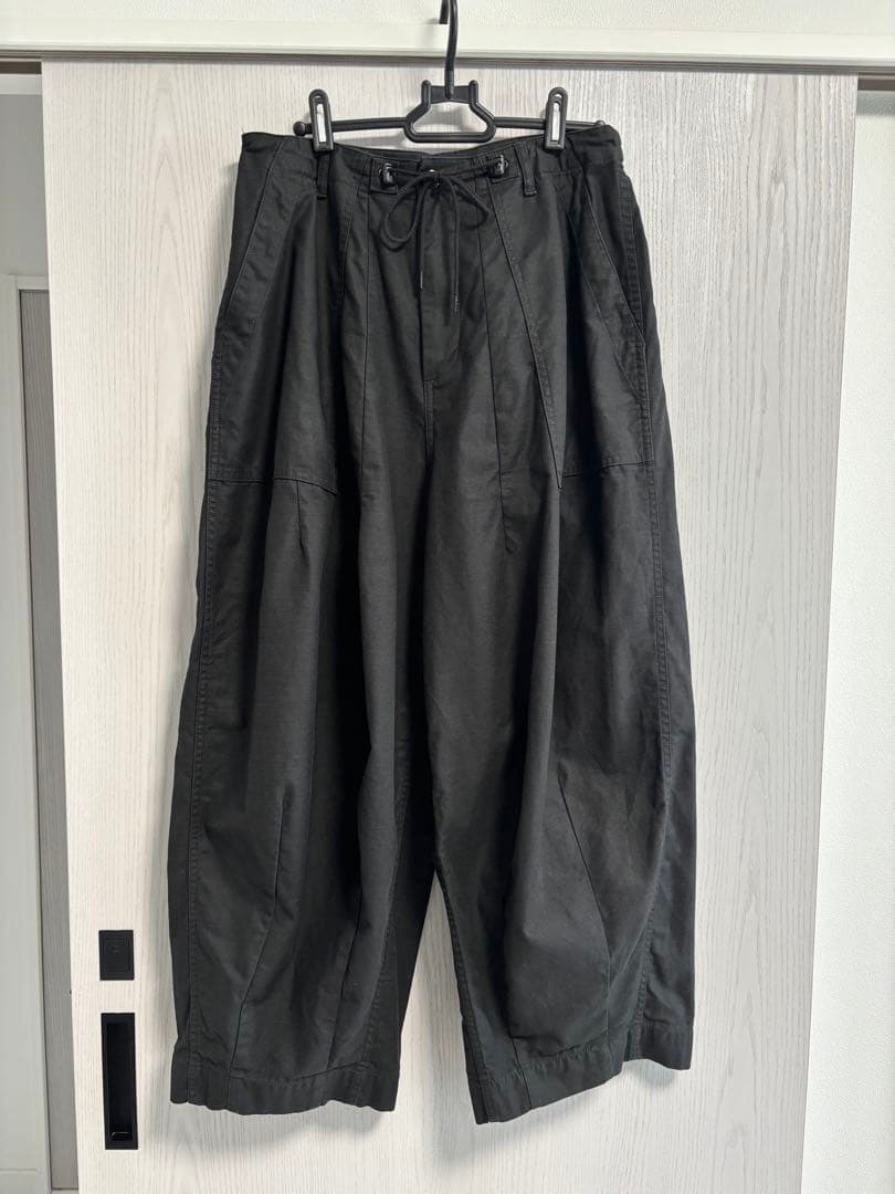 needles ニードルス ヒザデル ワーク パンツ ブラック