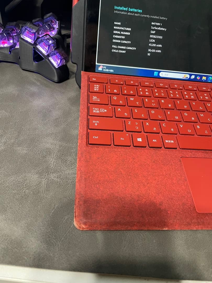 surface pro7 純正キーボード・ペン・マウス　他ケース・充電ケーブル付