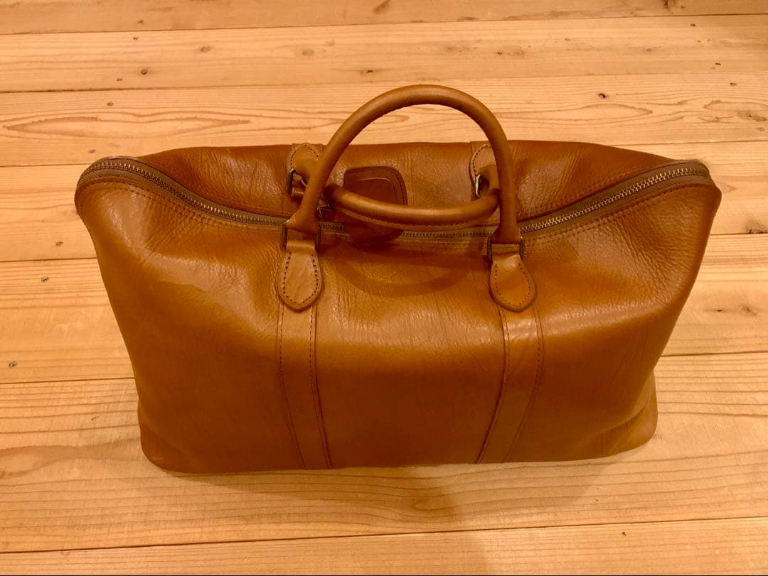 吉田 レザー ボストンバッグ ブラウン