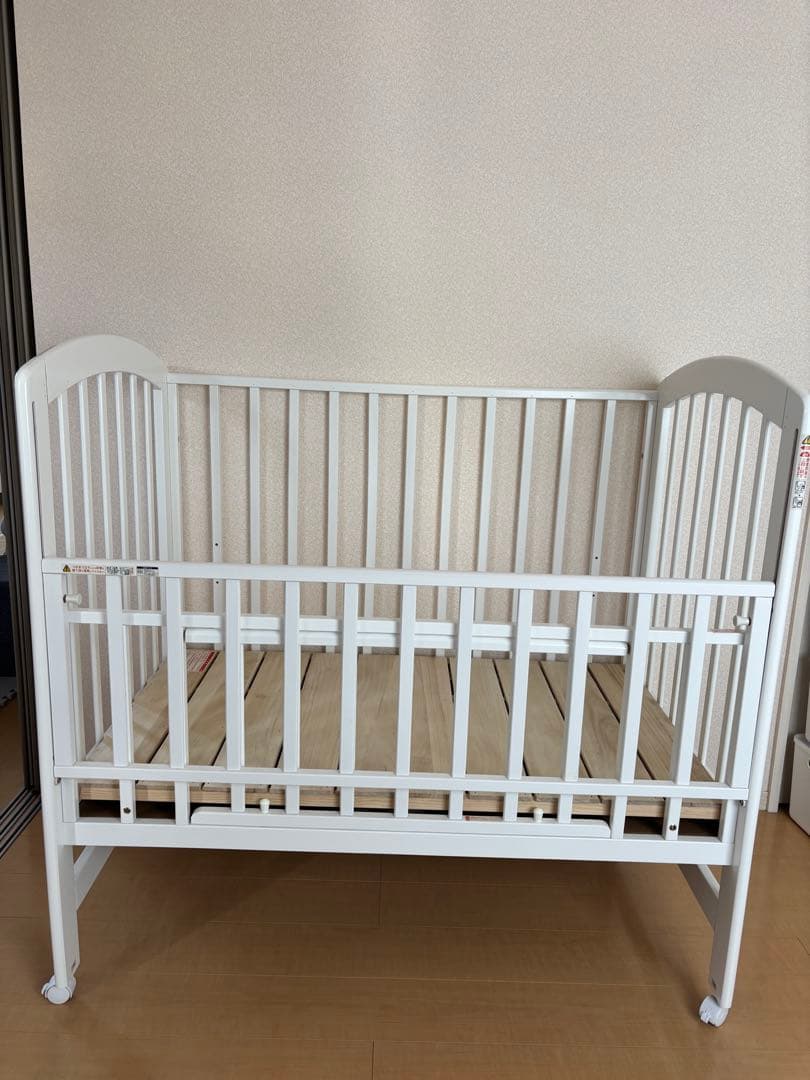 KATOJI ハイポジション　ベビーベッド ホワイト