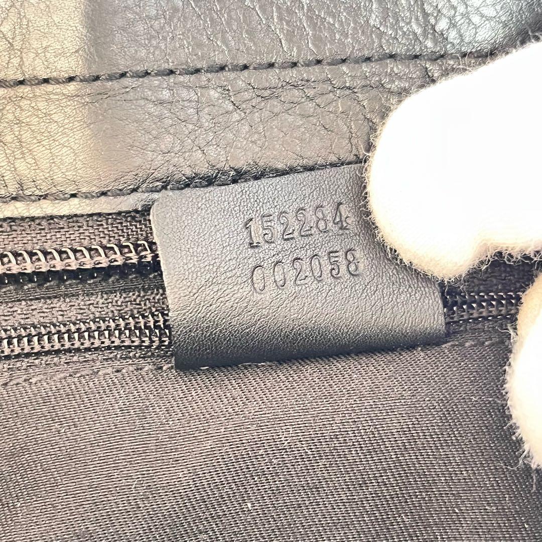 【美品】GUCCI マイクロGG トートバッグ ナイロン　肩掛け　黒