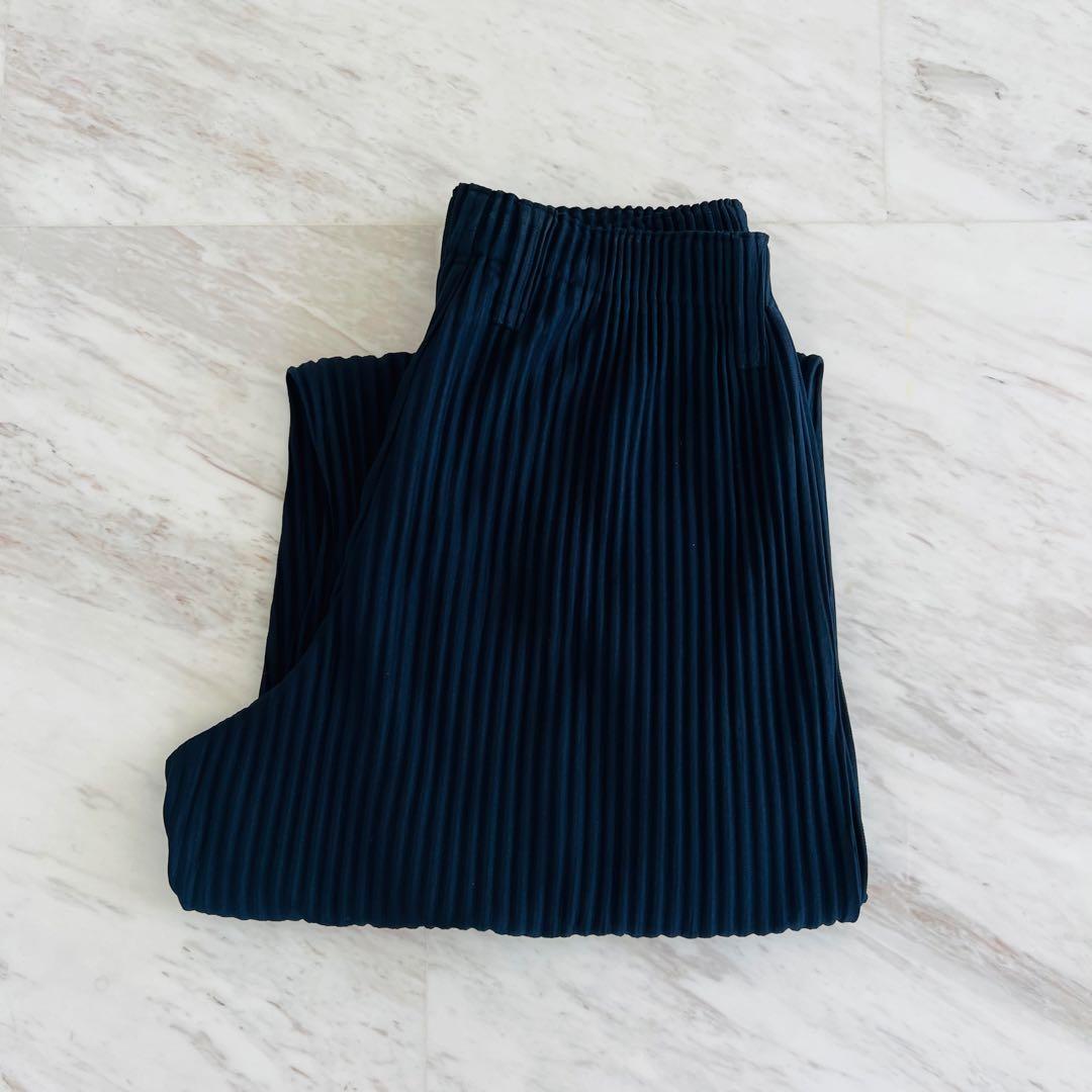 E PLISSE ISSEY MIYAKE プリーツパンツ Navy