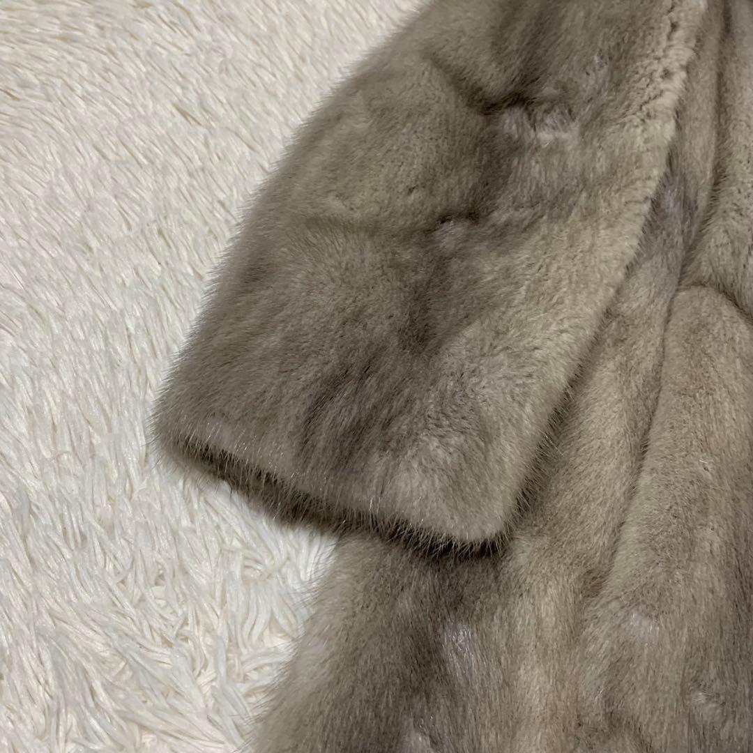 美品　サファイヤミンク　コート　毛皮　リアルファー