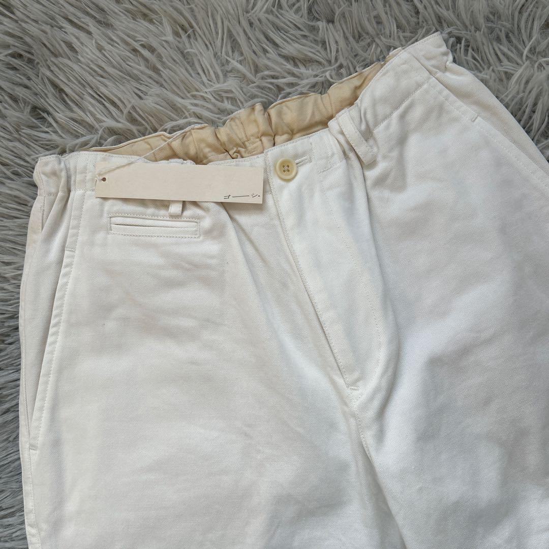 【新品】ゴーシュ カツラギテーパードパンツ ホワイト 2サイズ 22年モデル