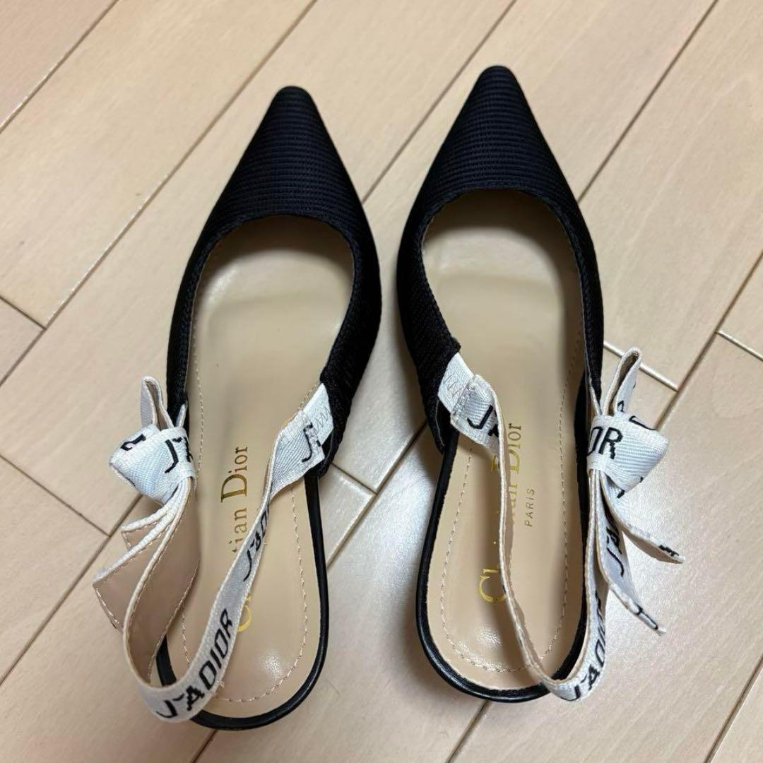 【即購入可】ディオールDior J'ADIORスリングバックパンプスブラック35