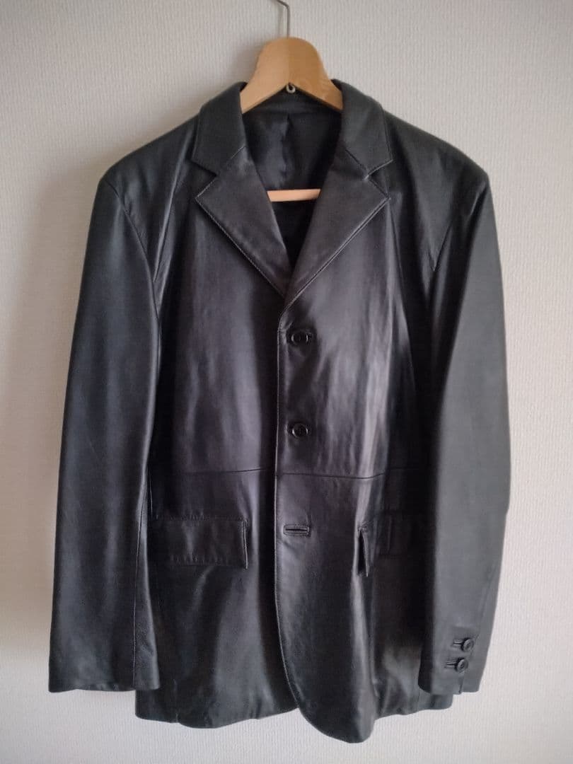 MEN'S BIGI レザーテーラードジャケット