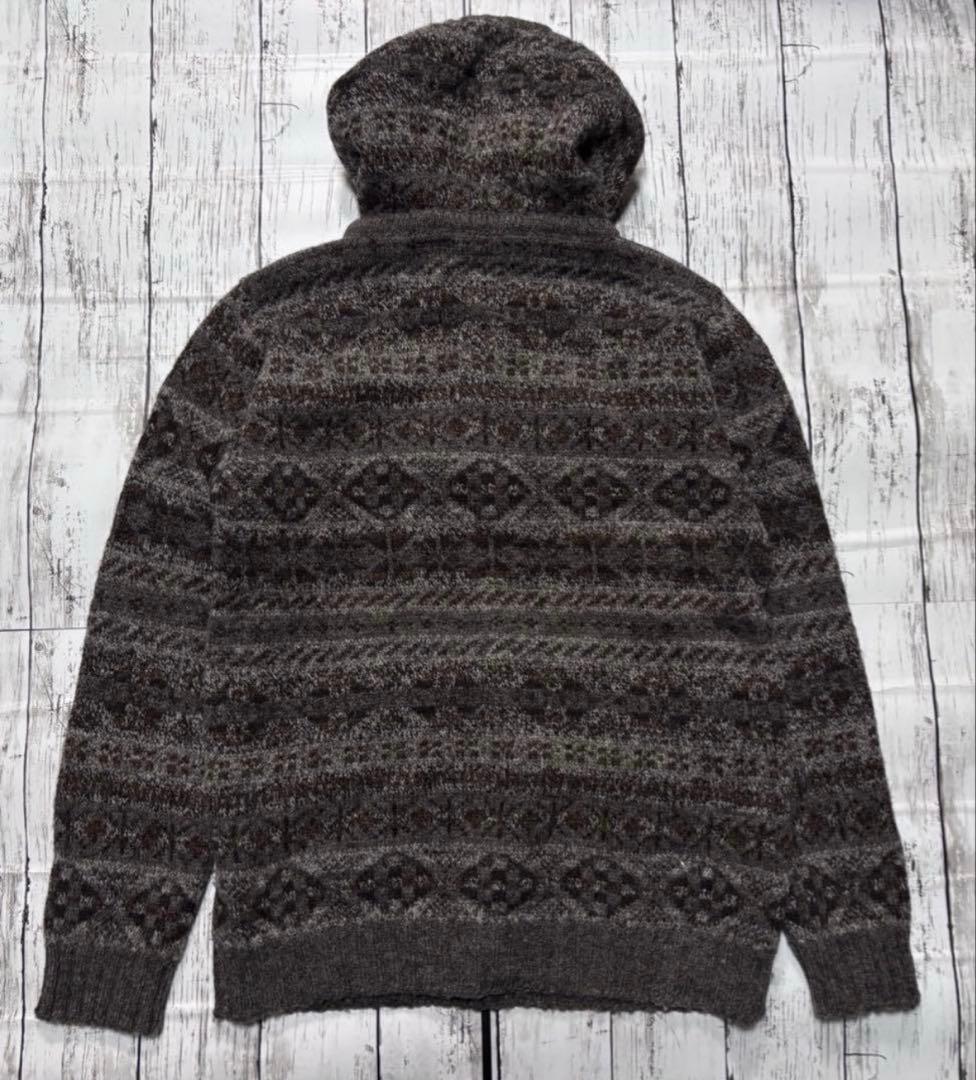 美品✨JAMIESONS フェアアイル プルオーバー ウールパーカー F