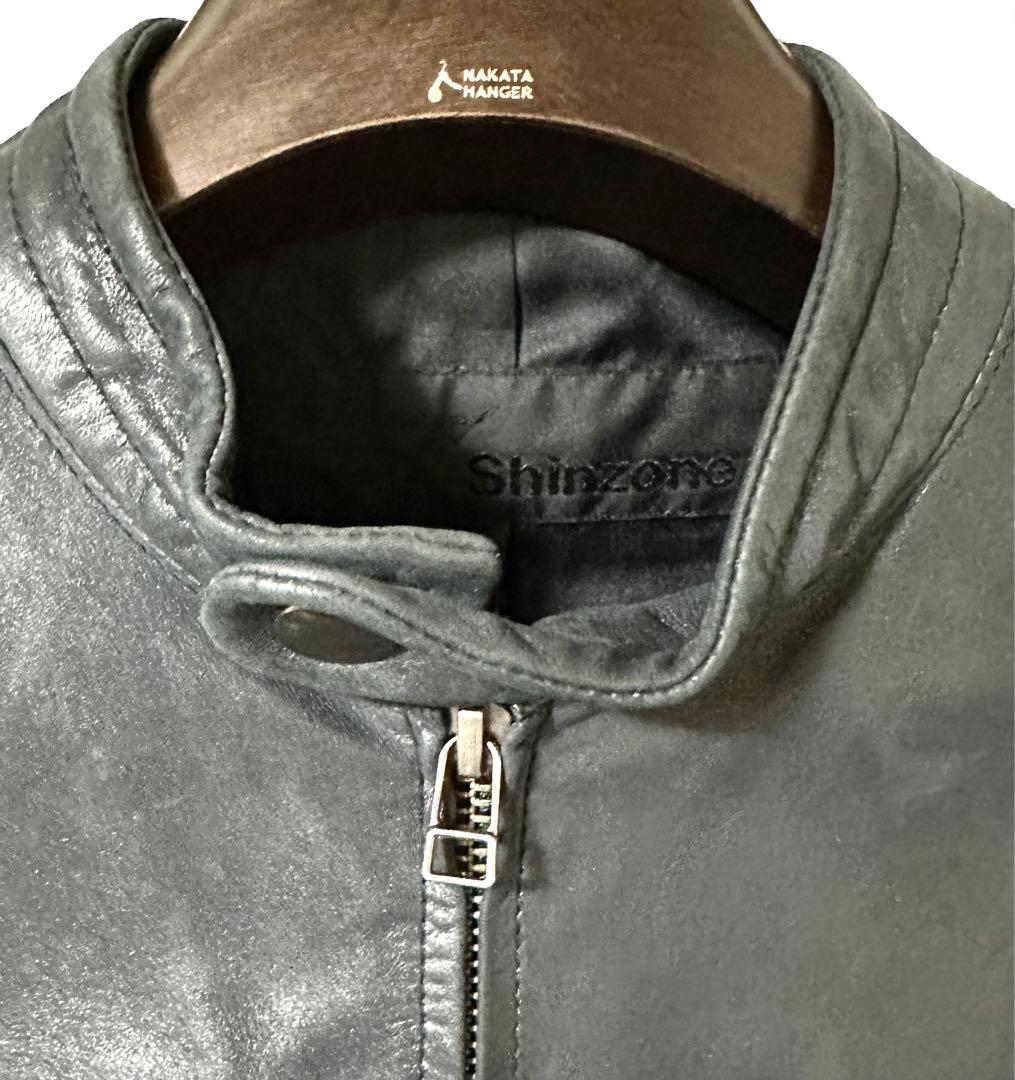 mirror of SHINZONE レザーシングルライダース黒38シンゾーン