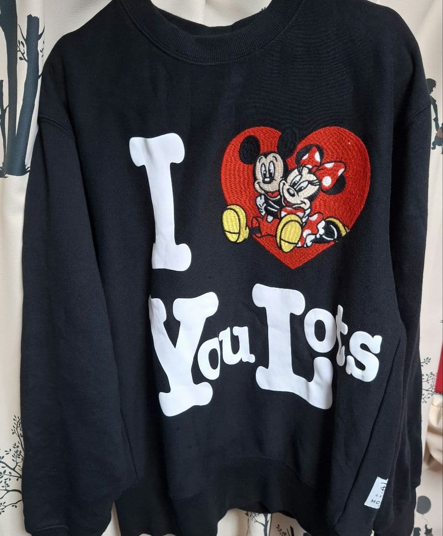 moussy MD I LOVE MM プルオーバー ミッキー スウェット