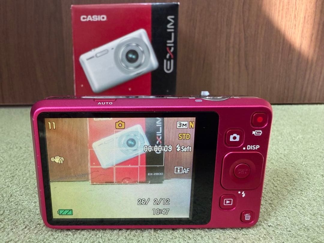 CASIO EX-Z800 コンパクトデジタルカメラ　チェリーピンク　箱付き