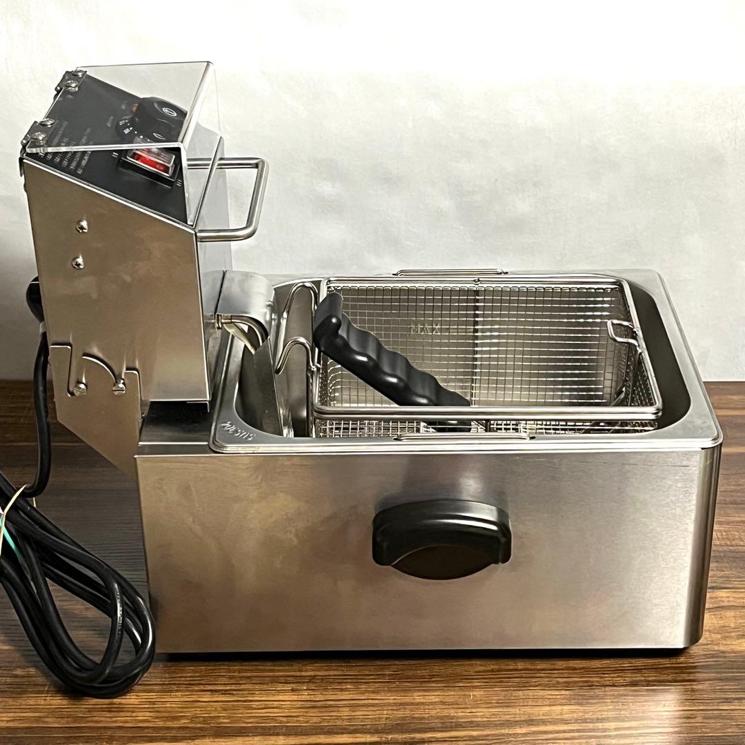 業務用 大容量 電気フライヤー 6L油槽 XD-CM6LF TAKASYOU