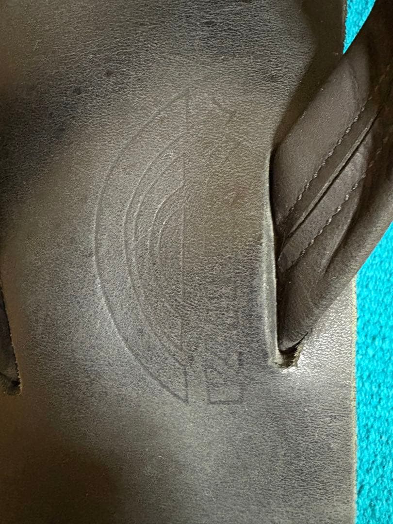 レインボーサンダル　カリフォルニア製　角張ったロゴ刻印　サンクレメンテ工場