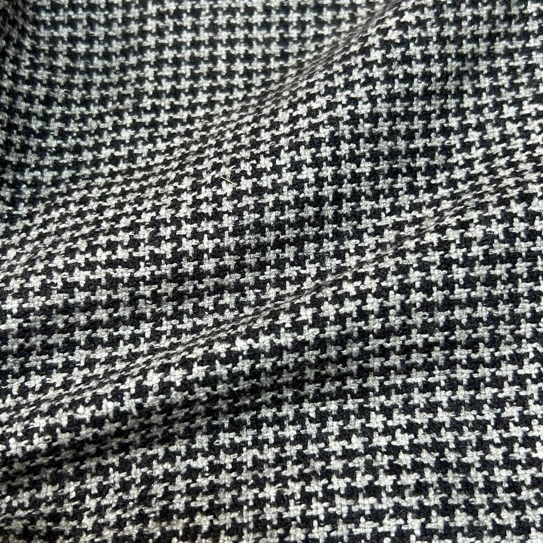 美品 エルメネジルドゼニア カシミヤ シルク ハウンドトゥース ジャケット48
