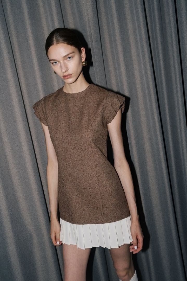 THE TOÉ Leopold Tweed Dress ワンピース