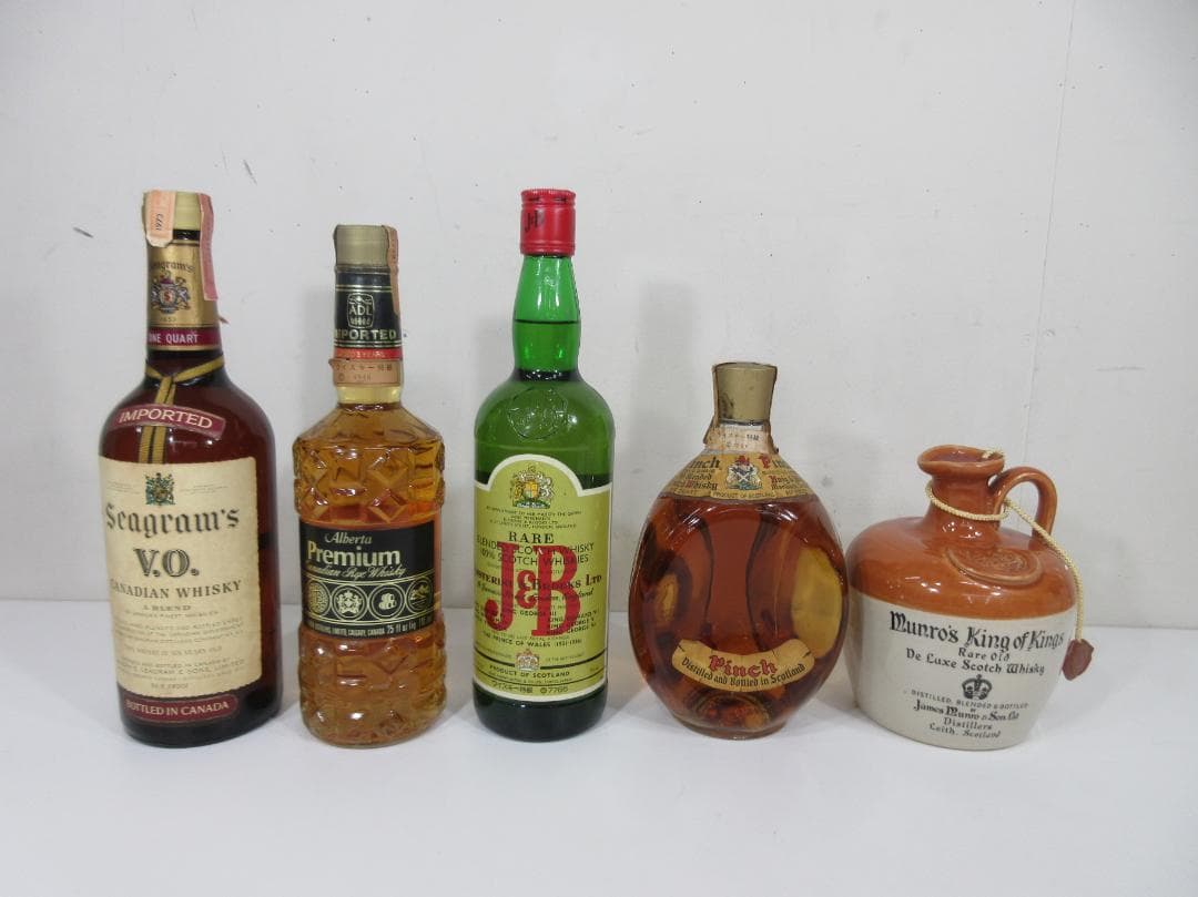 古酒 Seagram's V.O. 6年熟成ウイスキー 1973年製まとめて5本
