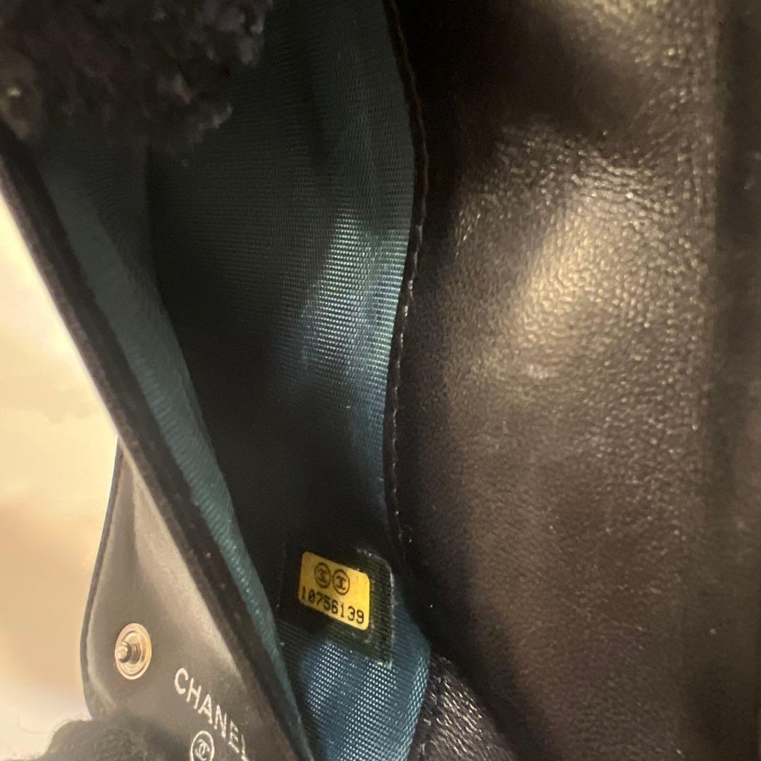 CHANEL キルティング 長財布 黒