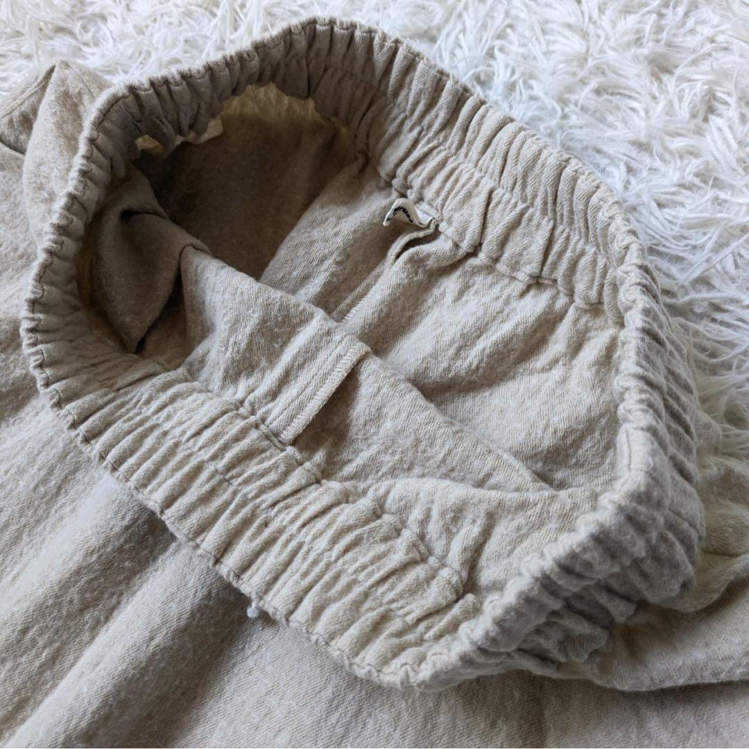 atelier naruse/アトリエナルセ　コットンウールツイルサルエルパンツ