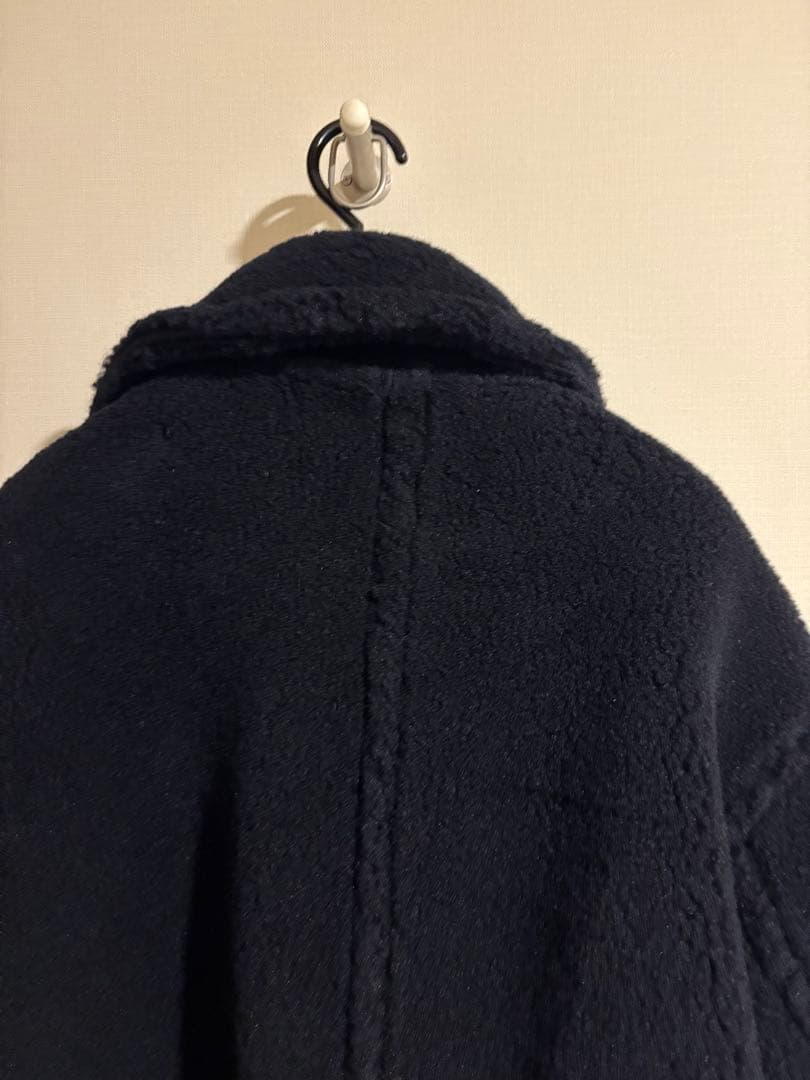 CINOH ボアロングコート　ネイビー　サイズ36