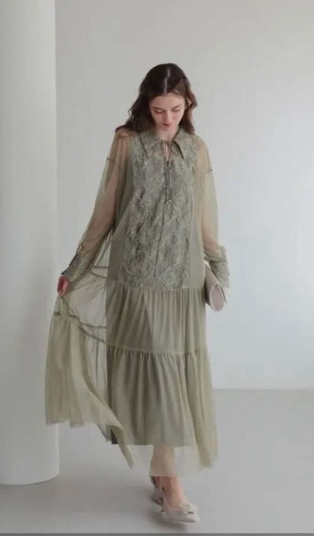 Dorry Doll デザインカラーモールレースドレス