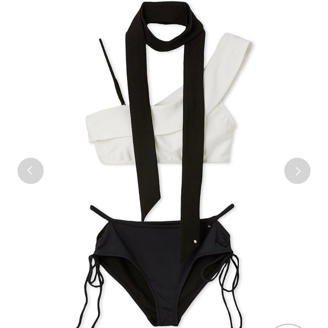 フレイアイディー　frayid アシメカラーセパレートスイムウエア　水着