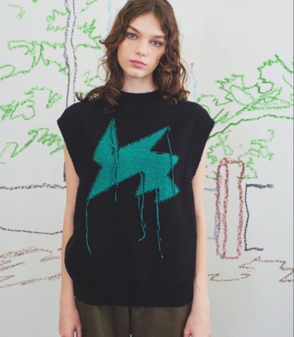 トップス soduk/flash! knit vest