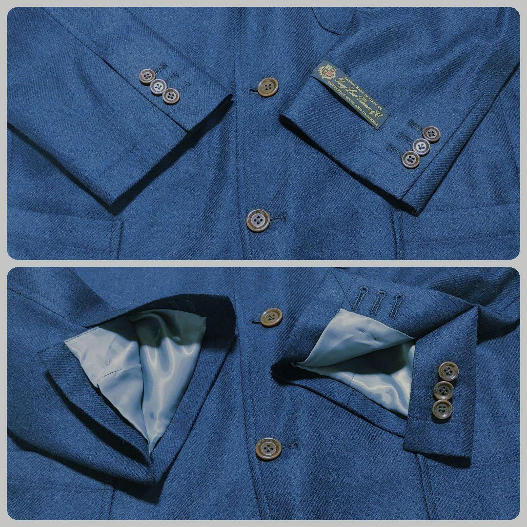 Loro Piano カシミヤ混　テーラードジャケット　ネイビー　大きめ　L