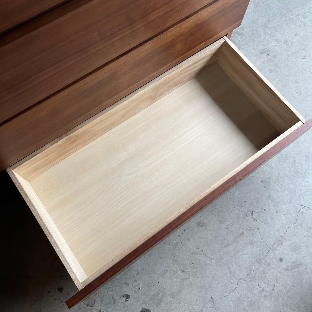 美品・廃盤希少★無印 ４段チェスト・ウォールナット材