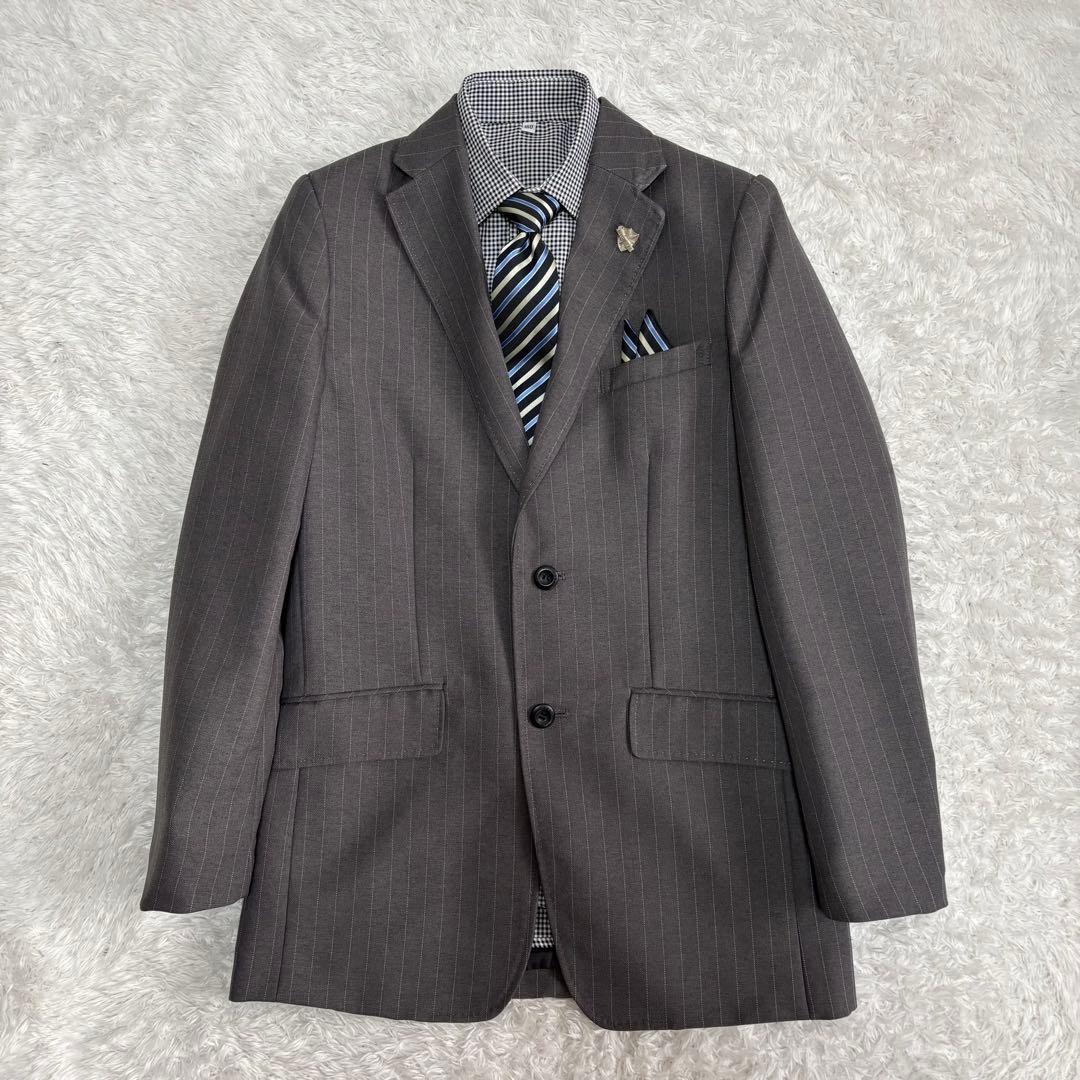 【フォーマル4点】ヒロミチナカノボーイズ 卒服 165 キッズ　グレー