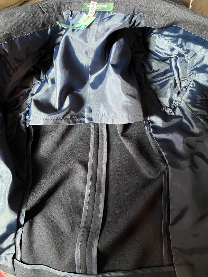 未使用 ミキハウス　MIKIHOUSE スーツ　濃紺 110cm 受験　入学卒業