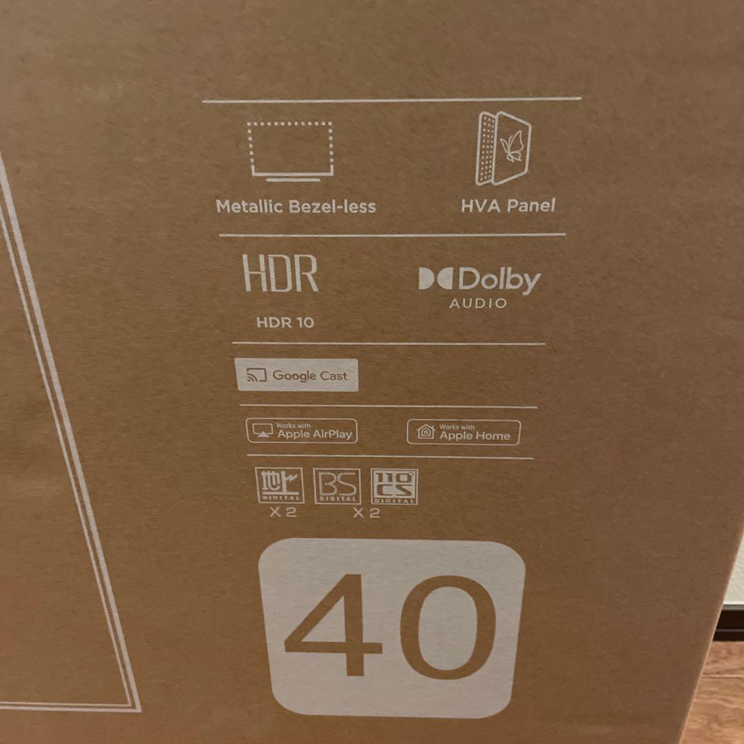 【名古屋市直接引渡希望】TCL 40インチ FHD QLEDテレビ 40S59K